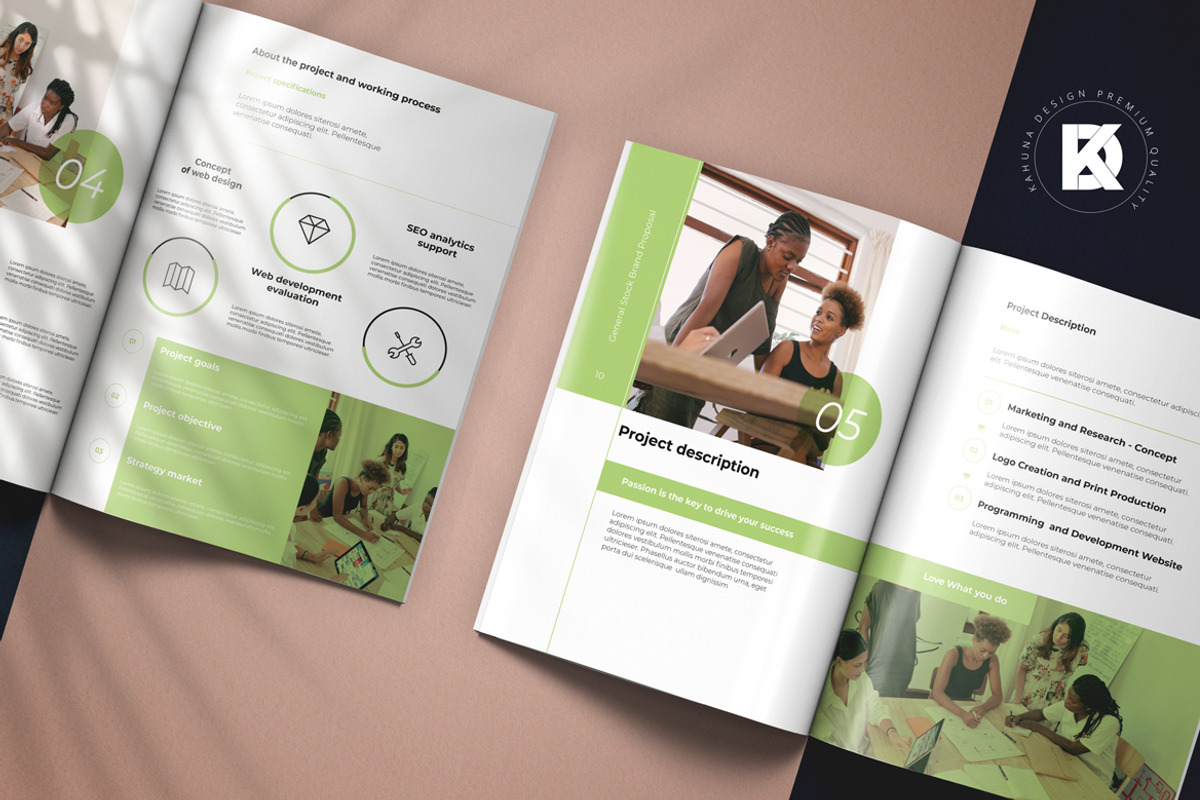 Green Project Proposal, a Brochure Template by Kahuna Design (Photo 7 of 11)