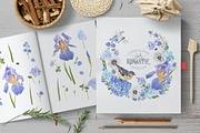 BLUE DREAM| CLIPART, a Decorative Illustration by Purple-Bird (Thumbnail 4 of 20)