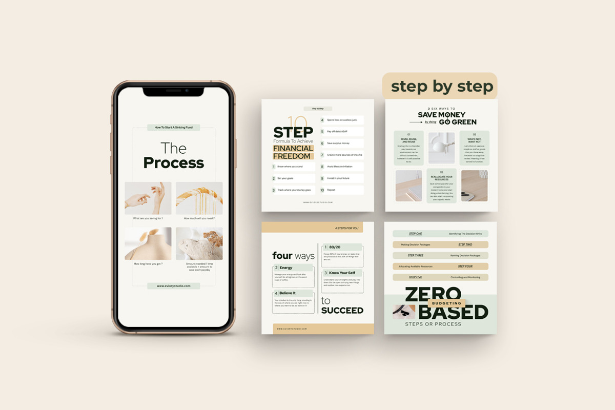 Financial Instagram Creator CANVA PS, a Social Media Template by Eviory (Photo 28 of 34)