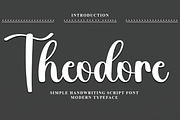 Theodore, a Handwritten Font by FreshTypeINK (Thumbnail 1 of 8)