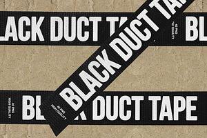 40 Black Duct Tape PNG Textures