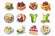 Healthy Food Clipart, an Illustration by Design Market (Thumbnail 3 of 4)