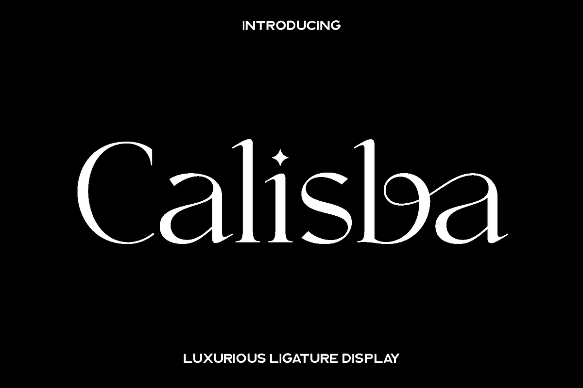 Calisba - Luxurious Ligature Display, a Serif Font by Luna Shop (Photo 1 of 9)