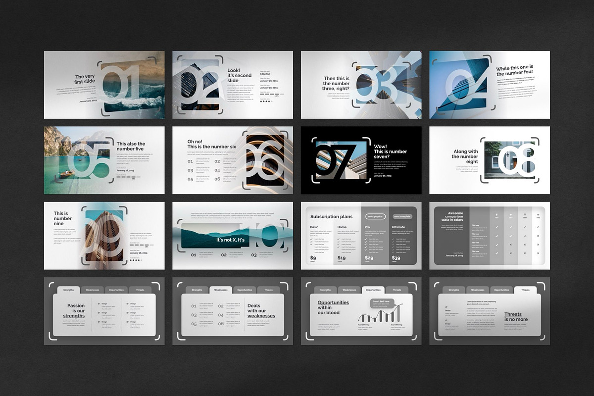 Square PowerPoint Template, a Presentation Template by Creathrive Design (Photo 7 of 8)