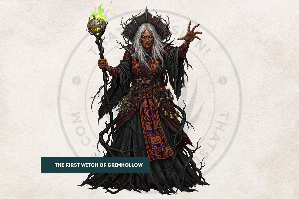 The Thirteenth Night Grimhollow Tale, a Seasonal Illustration by ThatsDesignArt (Photo 12 of 17)