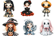 Whimsical Halloween Doll Sublimation, an Illustration by DreamArtGraphic (Thumbnail 2 of 6)