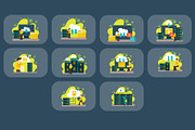 Cloud Storage Illustration Pack, an Illustration by baii09 (Thumbnail 4 of 4)