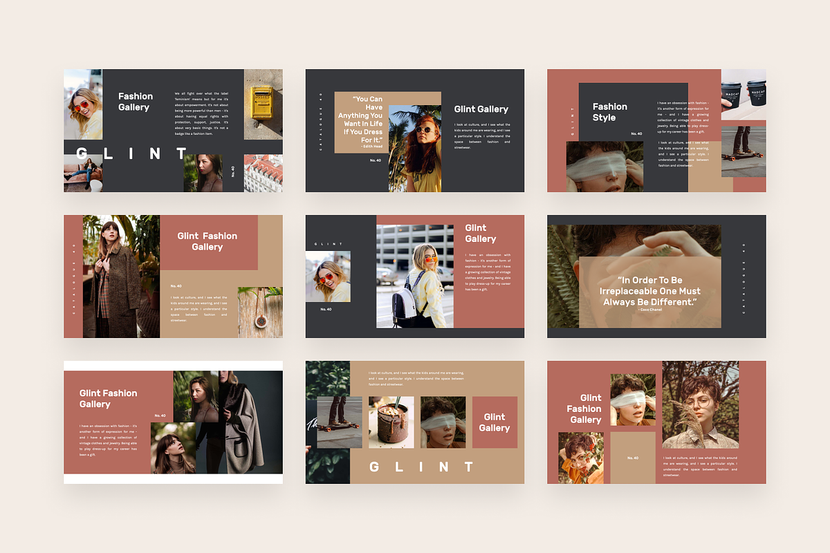 Glint Creative PowerPoint Template, a Presentation Template by uiplus (Photo 3 of 5)