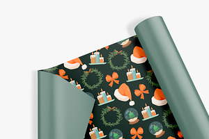 Holiday seamless pattern design