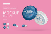 Beer Cap Mockup Set, a Product Mockup by Country4k (Thumbnail 1 of 4)