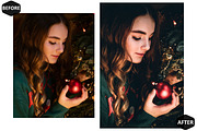 12 Festive Xmas Photoshop Actions, an Action Add-On by Hue Palettte Studio (Thumbnail 7 of 8)