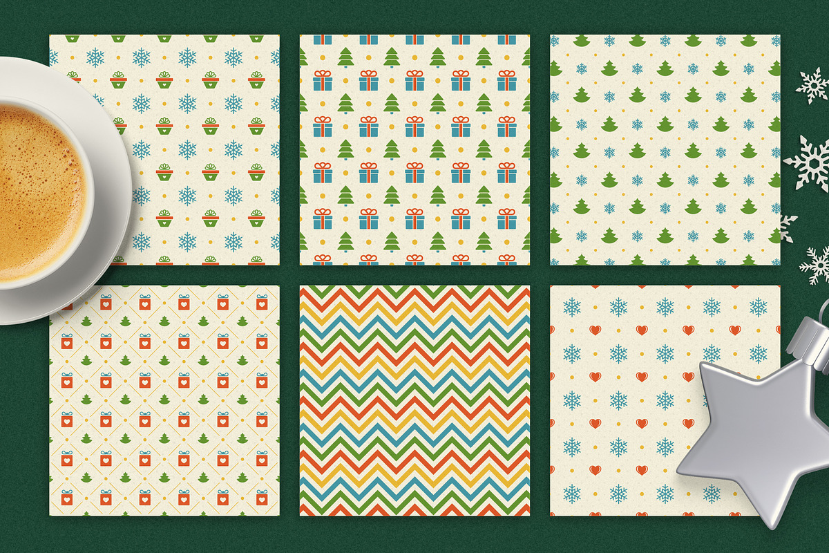 Christmas Retro Design Bundle, a Decorative Illustration by Vasya Kobelev (Photo 10 of 11)