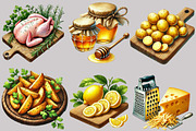 Cooking Ingredients  Clipart Bundle, an Illustration by Designworld (Thumbnail 6 of 9)
