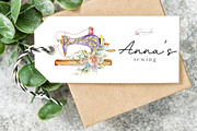 Floral Vintage Sewing Machines, an Object Illustration by CaraulanStore (Thumbnail 11 of 12)