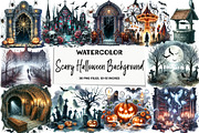 Scary Halloween Background Sublimati, an Illustration by DreamArtGraphic (Thumbnail 1 of 5)