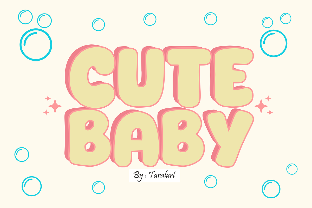 Soft Bubbles - Playful Bubble Font, a Sans Serif Font by KiddoGlyphs Studio (Photo 2 of 5)