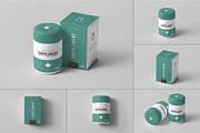 Supplement Jar and Box Mockup, a Packaging Mockup by DesignRushMarket (Thumbnail 1 of 12)