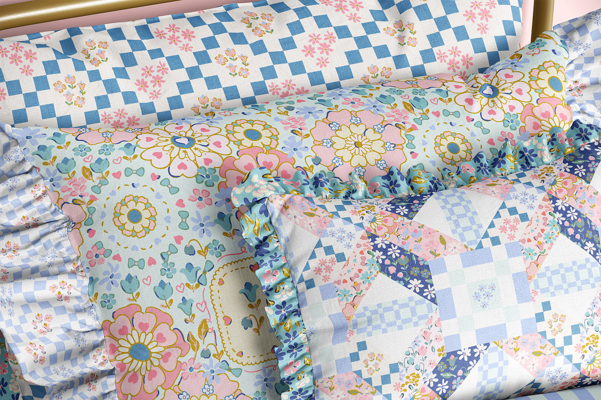 Cute Arabesque Floral Print, a Pattern Graphic by MuseBloomDesigns (Photo 4 of 6)