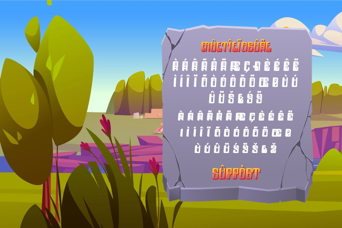 Mesopitav - Display Gaming Font, a Font by Dhabee (Photo 5 of 15)