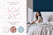 Rose whimsy seamless pattern set, a Pattern Graphic by Momosama Studio (Thumbnail 2 of 5)
