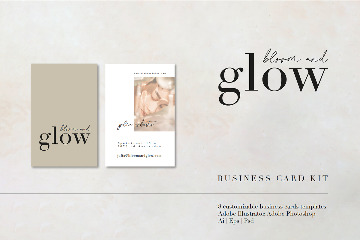 Minimalist Business Cards AI EPS PSD, a Templates & Theme by Bonnie Duijs (Photo 1 of 8)