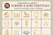 Tender Beginnings Baby Clipart, an Object Graphic by KamimiArt (Thumbnail 4 of 8)