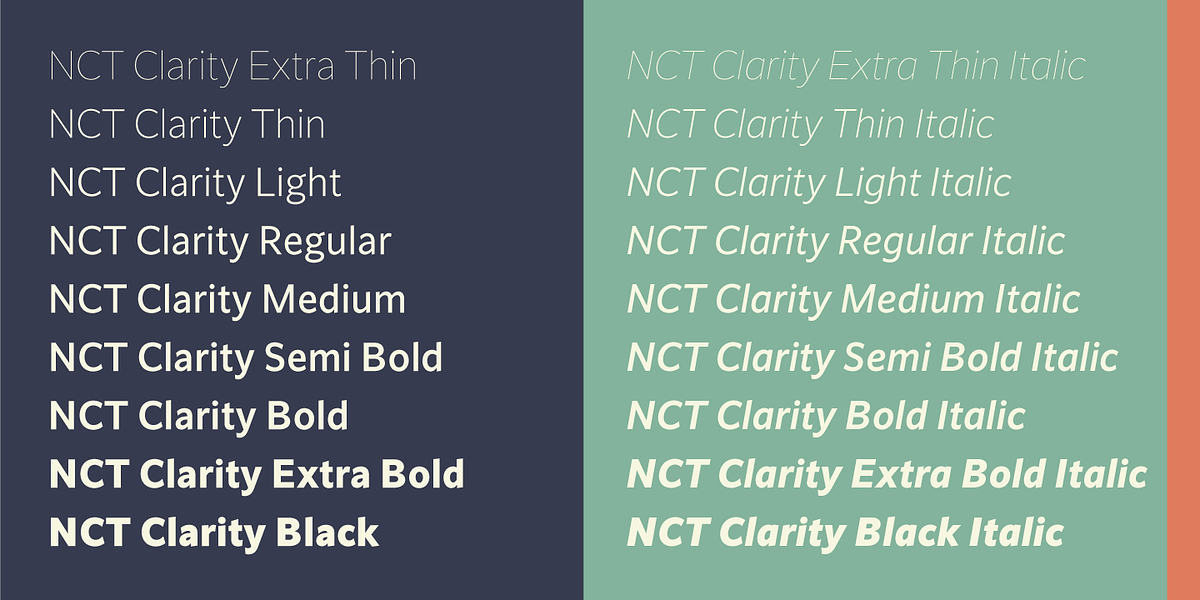 NCT Clarity, a Sans Serif Font by NCT (Photo 3 of 8)