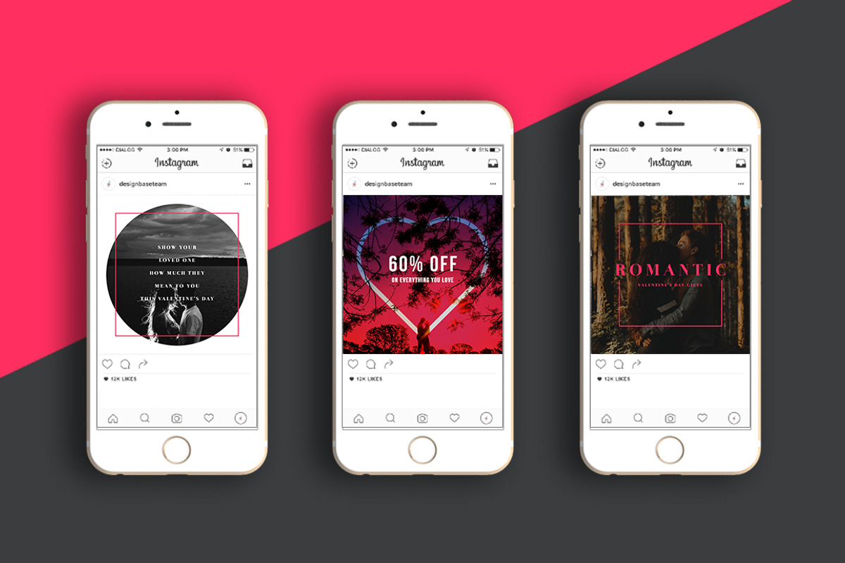 Love - Social Media Pack - 50% off, a Social Media Template by Designbase (Photo 3 of 9)