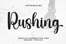 Rushing | Script Font
