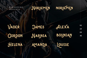 Norsemen - Handmade Font, a Font by rubirubiko (Thumbnail 6 of 9)