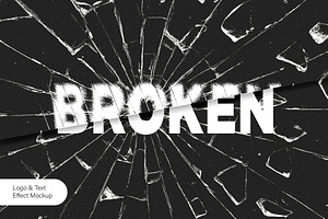 Cracked Glass Mockup, a Layer Style Add-On by studiogstock
