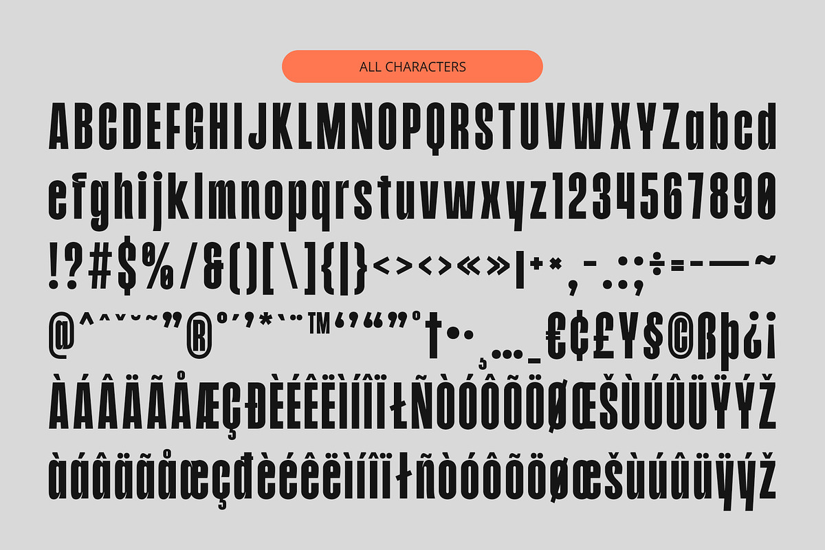 CS Greyson – Condensed Font, a Sans Serif Font by Craft Supply Co. (Photo 8 of 8)