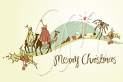 Nativity scene, Wise Men, star, an Illustration by GraphicMarket (Thumbnail 3 of 5)